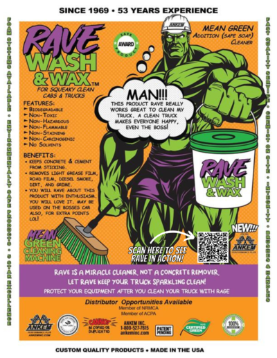 Rave, a Wash & Wax product from Ankem, Inc.
